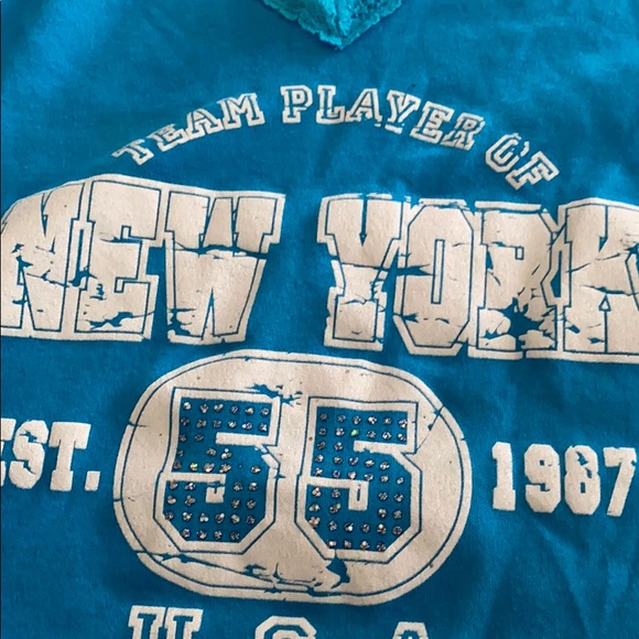 🥭 (4 for $15) PRIME Casual Blue Cropped Top - Picture 7 of 8